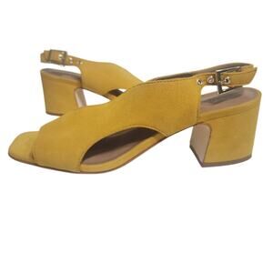Bernardo Bedford Mid Heel Ochre Kid Suede Women's size 9 1/2M